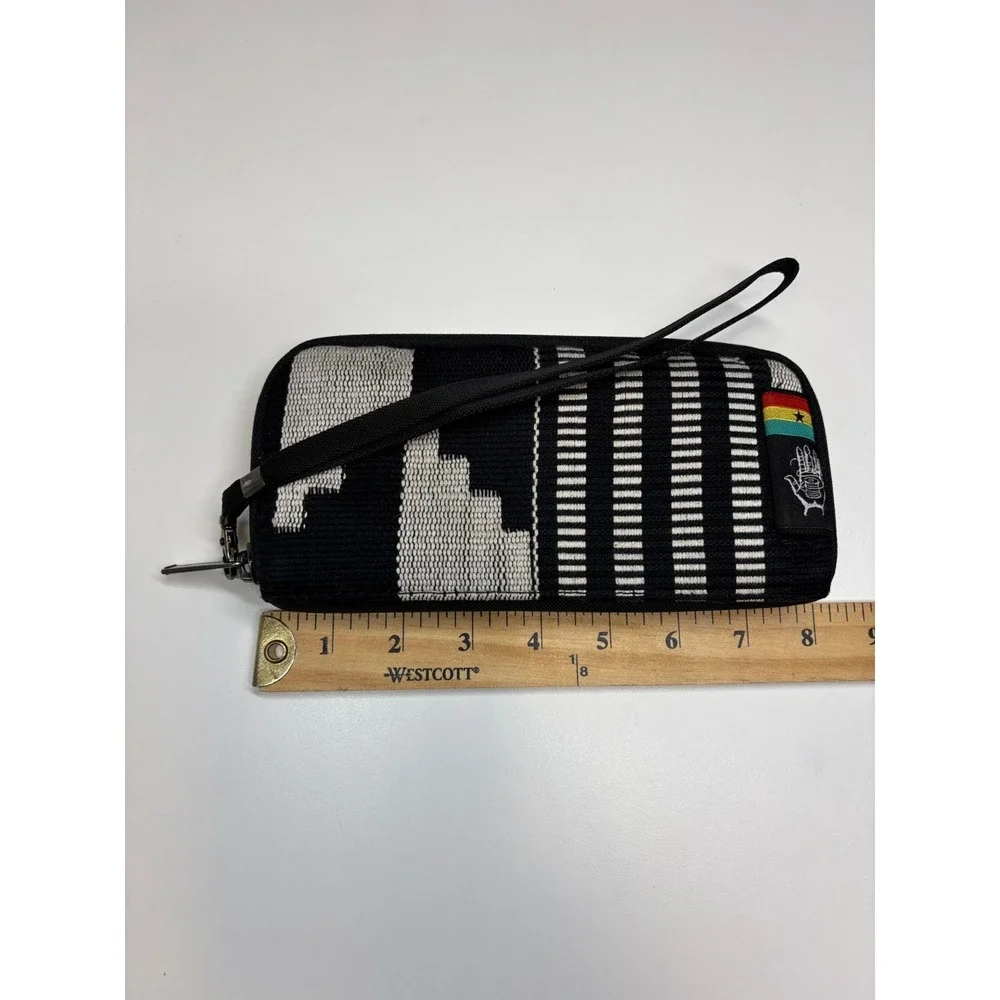Ethnotek Wallet RFID Blocker Kente Artisan Fabric Accordian Wristlet - Picture 6 of 9